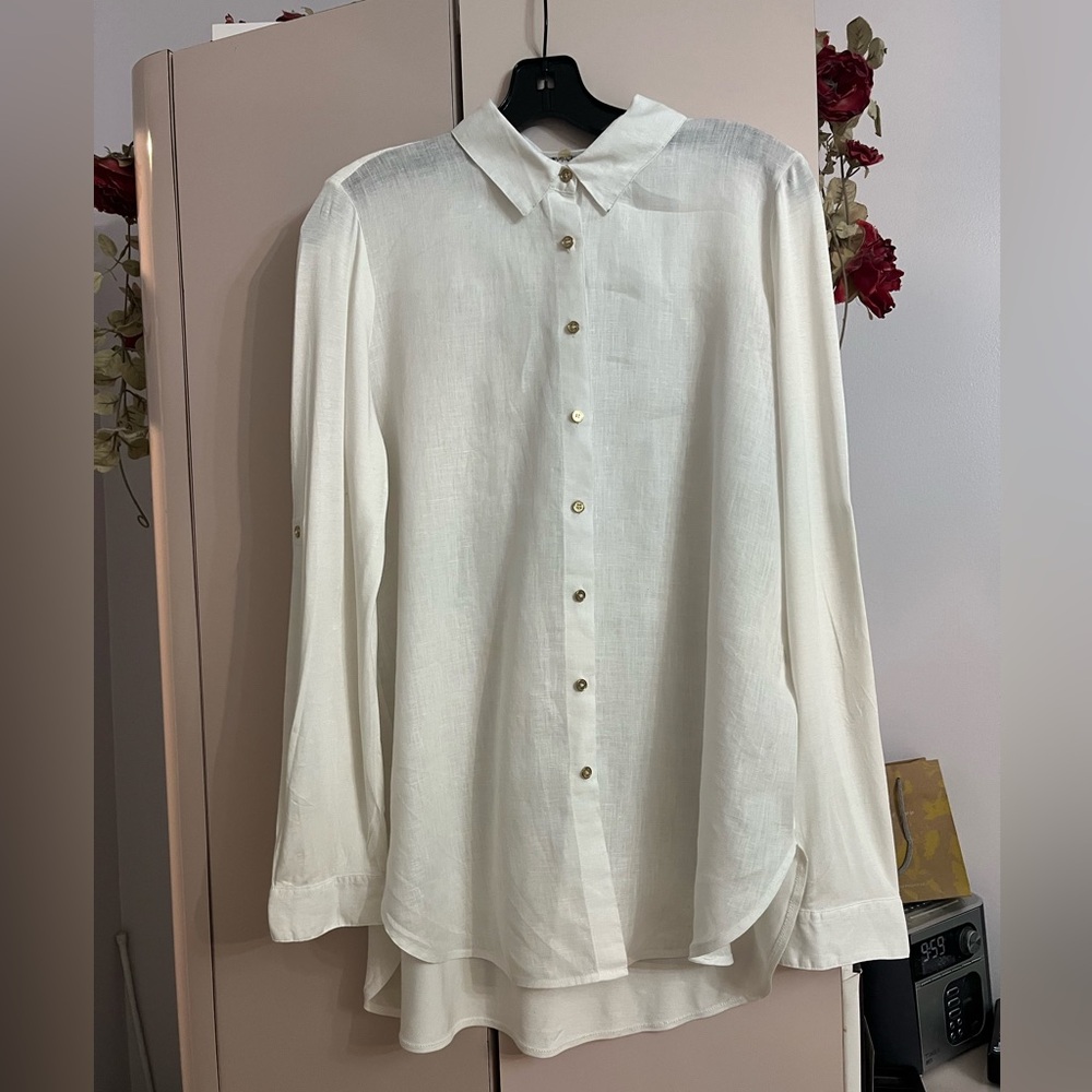 Calvin Klein White Button Down Shirt